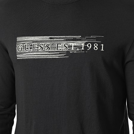 Guess - Camiseta de manga larga M3YI15-K8FQ4 Negro