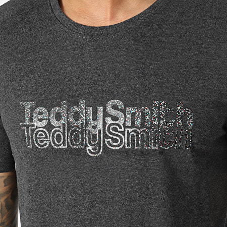 Teddy Smith - Tee Shirt Lester 11016649D Gris Anthracite