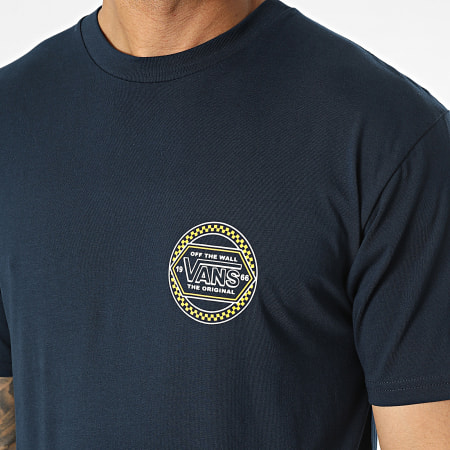 Vans C rculo de cuadros Gota 008F1 Azul marino Camiseta Ryses