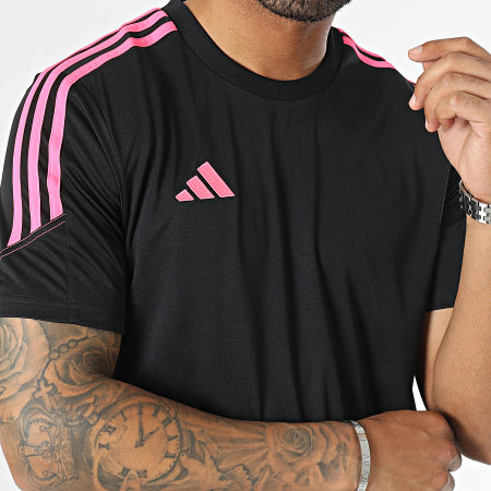 Tee shirt adidas rose et noir discount
