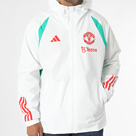Adidas Sportswear - Coupe-Vent Capuche Manchester United IA7297 Blanc
