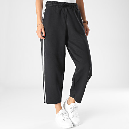 Adidas Sportswear - Pantalon Jogging A Bandes Femme 3 Stripes HZ5748 Noir