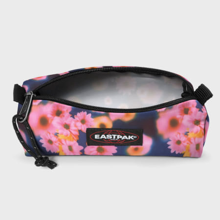 Eastpak - Benchmark Astuccio singolo morbido rosa blu marino con fiori