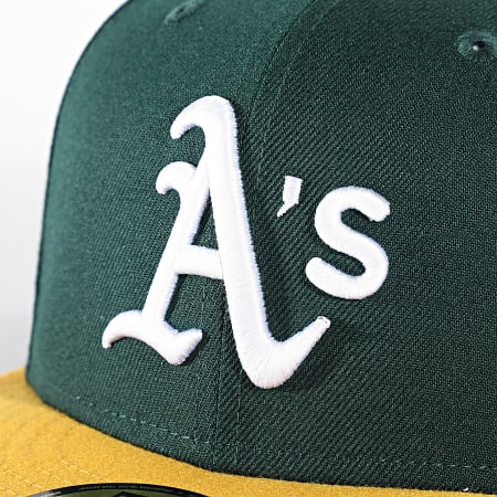 New Era - Casquette Fitted 59Fifty Championships Oakland Athletics Vert Jaune