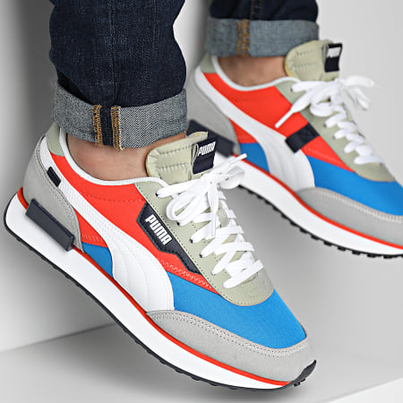 Future Rider Play On 393473 Sneaker alte blu corsa Hot Heat