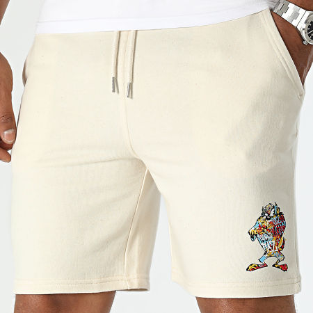 Looney Tunes - Pantaloncini da jogging beige Taz Graff