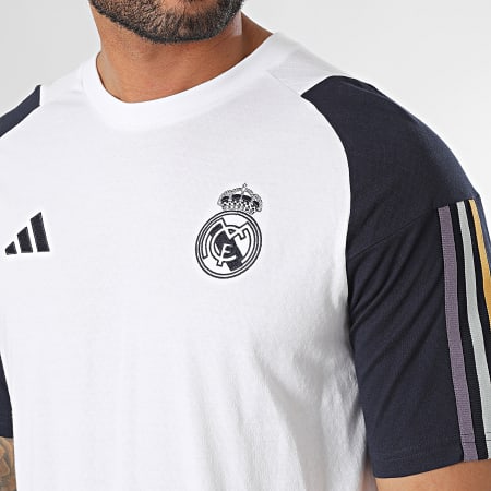 Adidas Sportswear - Tee Shirt Real Madrid IB0858 Blanc Bleu Marine