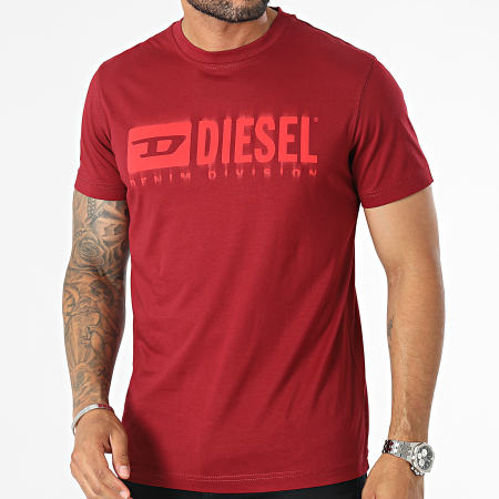 Diesel - Tee Shirt T-Diegor A03593-0CATM Bordeaux