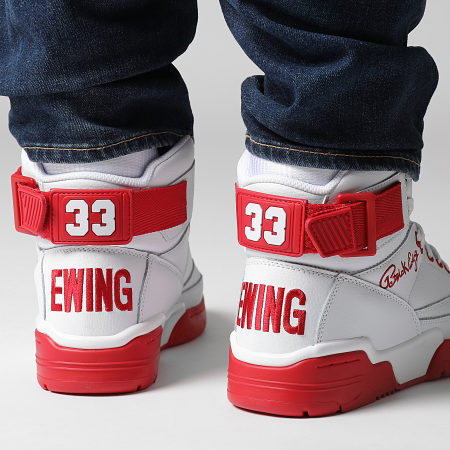 Ewing Athletics - Baskets 33 Hi OG 1BM00554 Red White