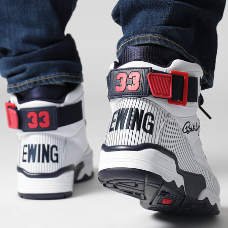 Baskets Ewing Athletics 33 HI Pour Homme - Couleur Pourpre Synthétique - Neufes Avec Emballage