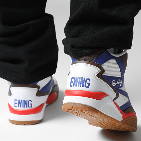 Ewing Athletics - Sneakers Sport Elite 1BM02394 Bianco Marrone Rosso Reale
