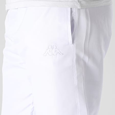 Kappa - Krismano 304WRQ0 Pantalones de chándal blancos
