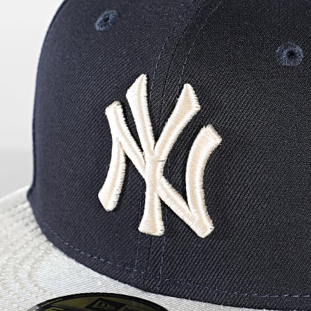 New Era - Gorra Snapback 59Fifty Team Shimmer New York Yankees Azul Marino Beige