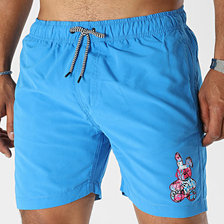 Sale Môme Paris - King Blauw Graffiti Konijn Zwemshort