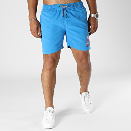 Sale Môme Paris - King Blauw Graffiti Konijn Zwemshort