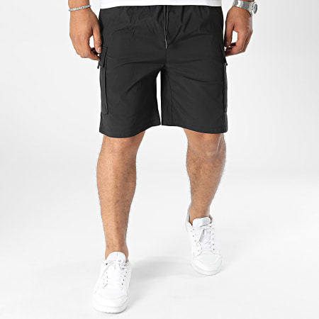 Uniplay - Pantalones cortos cargo negros