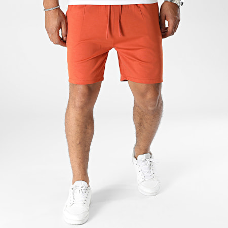 Uniplay - Pantalones cortos de jogging rojo ladrillo