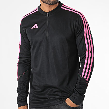 Adidas Sportswear - Tiro 23 IL9551 Maglietta a maniche lunghe nera con strisce