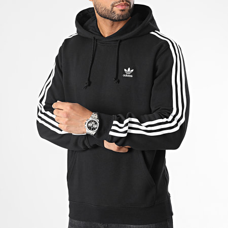 Adidas Originals - Sweat Capuche A Bandes 3 Stripes IM2088 Noir