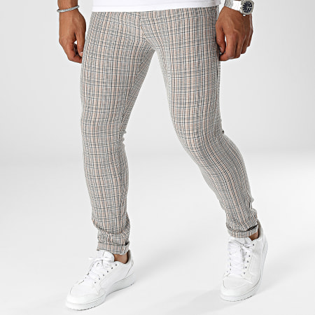 Classic Series - Pantaloni a quadri beige