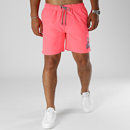 Sale Môme Paris - Short De Bain Lapin Graffiti Rose Fluo