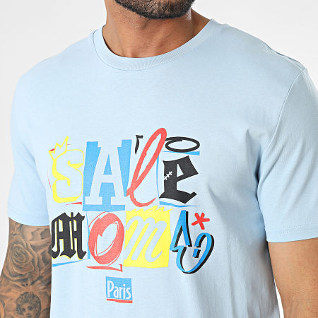 Sale Môme Paris - Tee Shirt Ransom Bleu Ciel