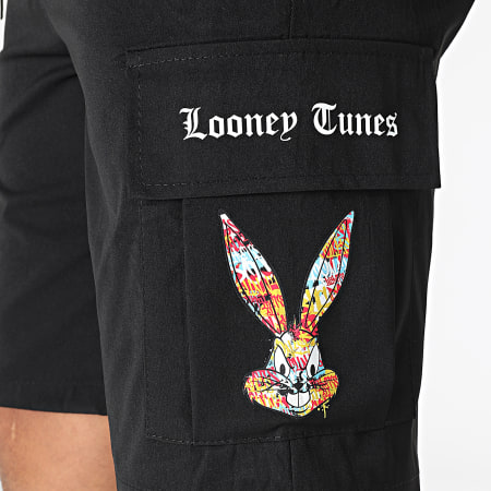 Looney Tunes - Bugs Bunny Graffiti Cargo Shorts Negro