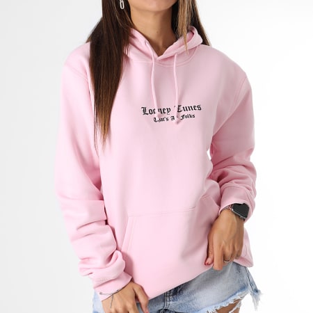 Looney Tunes - Sweat Capuche Femme Bugs Bunny Graff Pink Rose