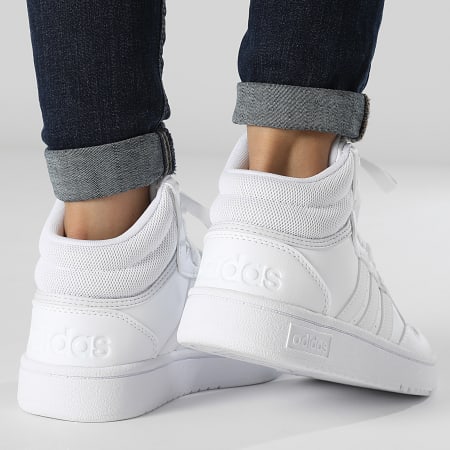 Adidas Originals - Hoops 3.0 Mid Zapatillas Mujer GW5457 Cloud White Dash Grey
