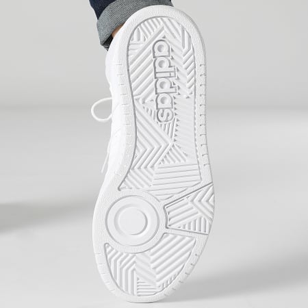 Adidas Originals - Baskets Femme Hoops 3.0 Mid GW5457 Cloud White Dash Grey