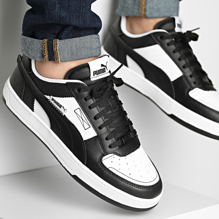  PUMA Zapatillas bajas unisex, negro/blanco/plateado (Puma Black- puma White-puma Silver) : Ropa, Zapatos y Joyería