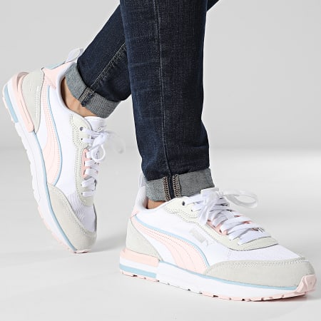 Zapatillas rosa hotsell blanco gris azul