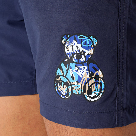 Teddy Yacht Club - Short De Bain Essentials Art Series Blue Bleu Marine
