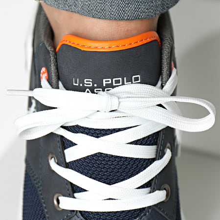 US Polo ASSN - Zapatillas Criva Azul Marino Naranja