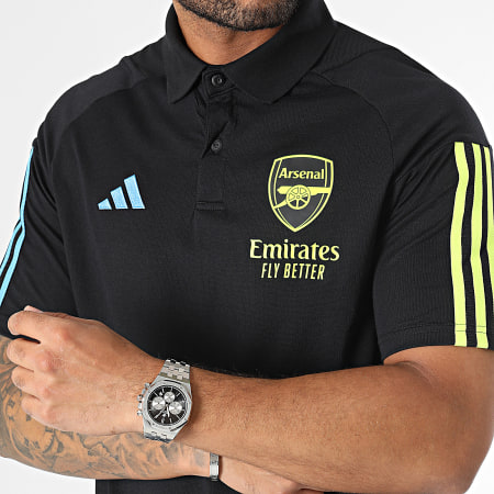 Adidas Sportswear - Arsenal HZ2169 Polo a maniche corte a righe nere