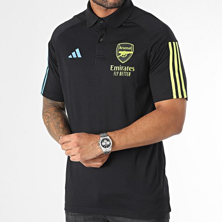 Adidas Sportswear - Arsenal HZ2169 Polo a maniche corte a righe nere