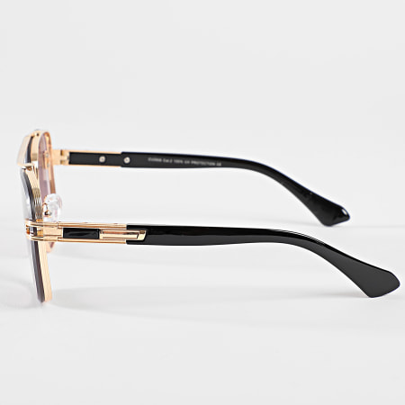 Frilivin - Gafas de sol Gradiente Negro Violeta Oro