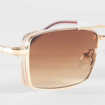 Frilivin - Gafas de sol Gradiente Marrón Dorado