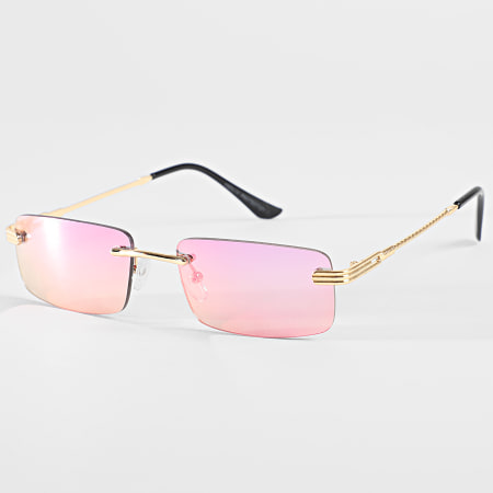 Lunette de soleil miroir rose top