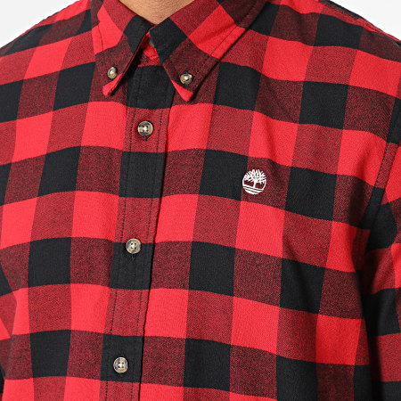 Chemise à Carreaux Rouges NEXT - Manches Longues - Taille 5 Ans - Occasion Très Bon État