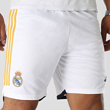 Adidas Sportswear - Pantaloncini da jogging con bande bianche del Real Madrid HR3793