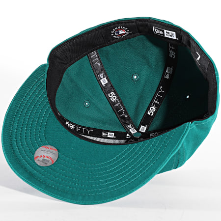 Gorra plana verde ajustada 59FIFTY League Essential de New York Yankees MLB  de New Era