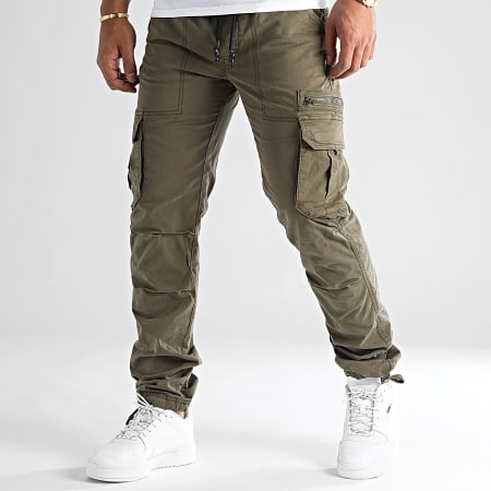 LBO - Set di 2 pantaloni cargo 0172 0171 Charcoal Green Khaki