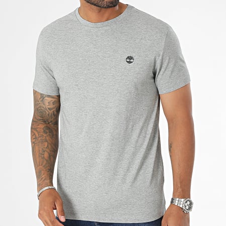 Timberland - Lote de 3 camisetas Dustan Slim A6GH1 Negro Blanco Gris