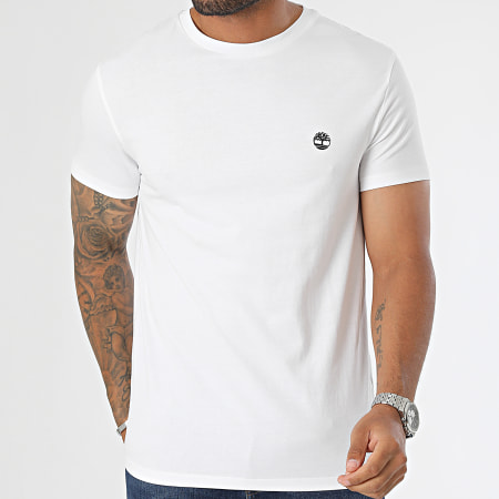 Timberland - Lote de 3 camisetas Dustan Slim A6GH1 Negro Blanco Gris