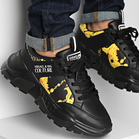 Versace Jeans Couture - Fondo Speedtrack Zapatillas 75YA3SC2 Negro Renacimiento
