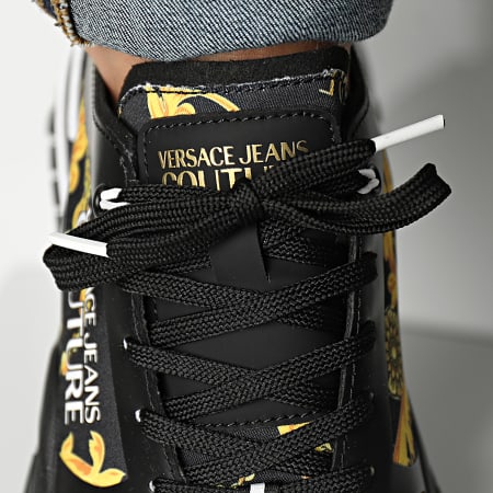 Versace Jeans Couture - Nuevo Trail Trek 75YA3SIB Zapatillas Renacimiento Negro