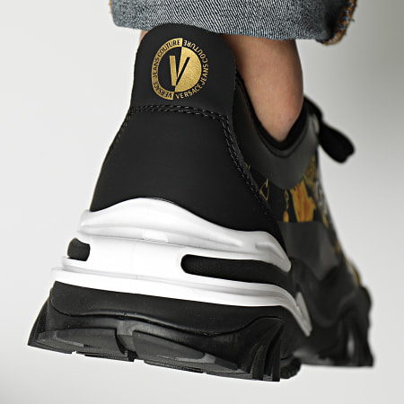 Versace Jeans Couture - Nuevo Trail Trek 75YA3SIB Zapatillas Renacimiento Negro