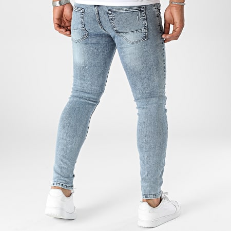 Classic Series - Jeans skinny con lavaggio blu