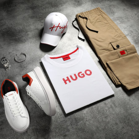 HUGO - Tee Shirt Hero 50497051 Blanc